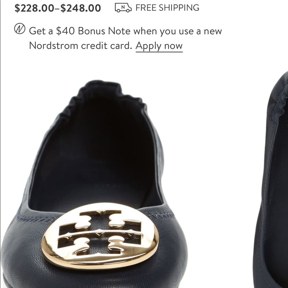 Black Tory Burch Flats in good condition